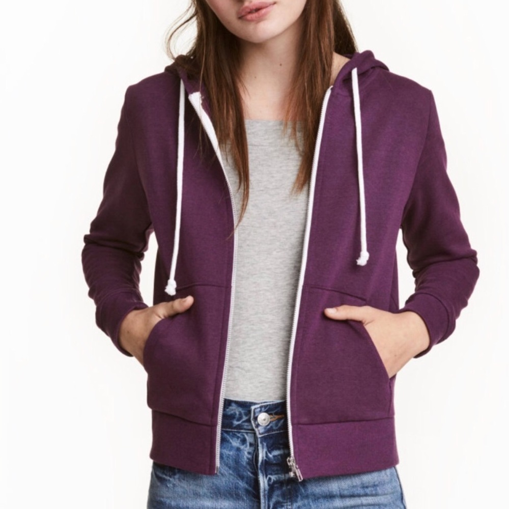 H&M • Hooded Sweatshirt Jacket